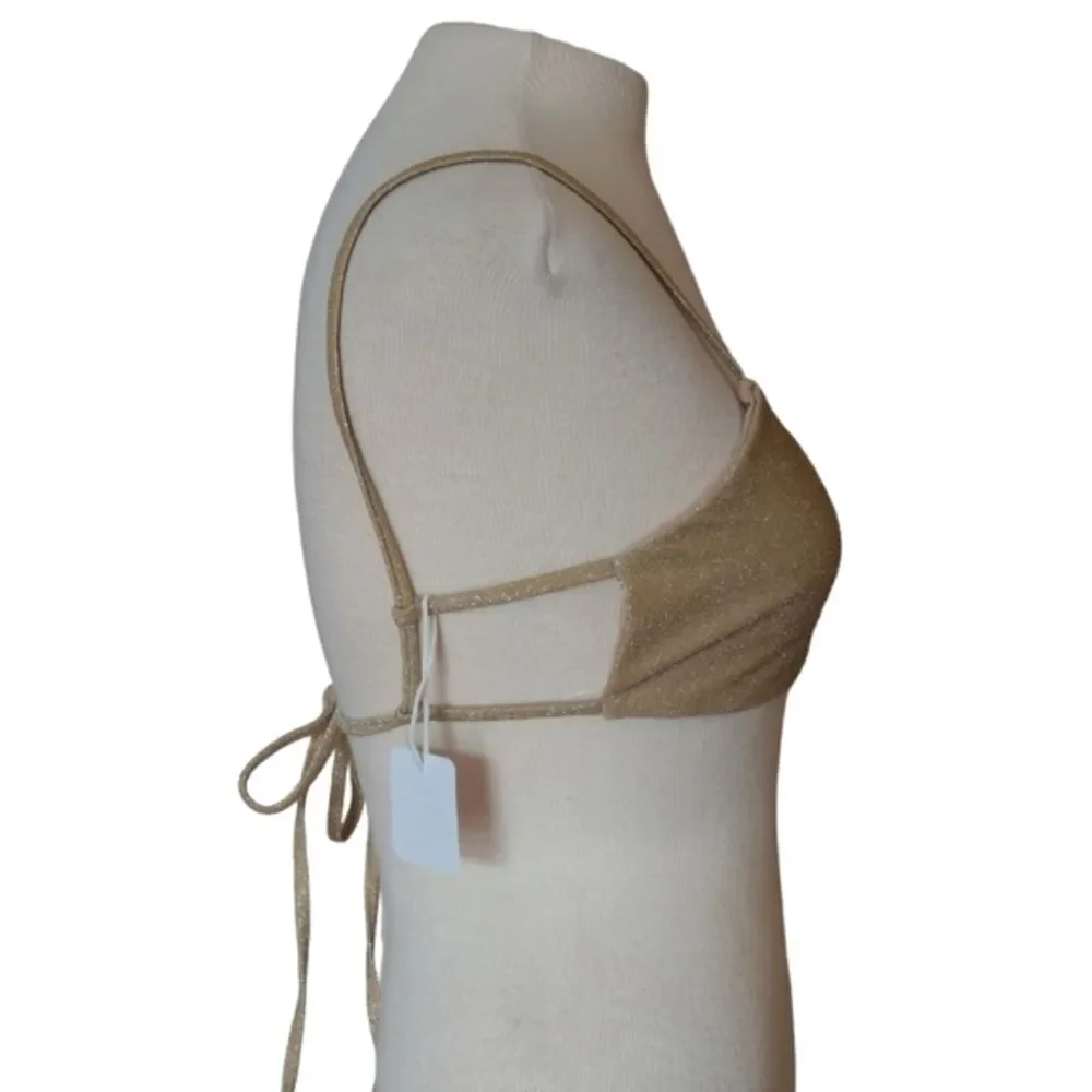NWT Wave Babe Metallic Hi Waist Bikini Set